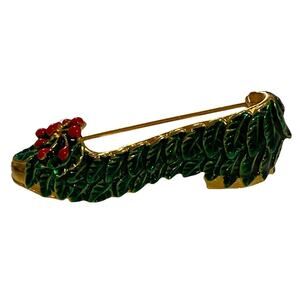 MMA Metropolitan Museum of Art Holly Shoe Pin Brooch Christmas